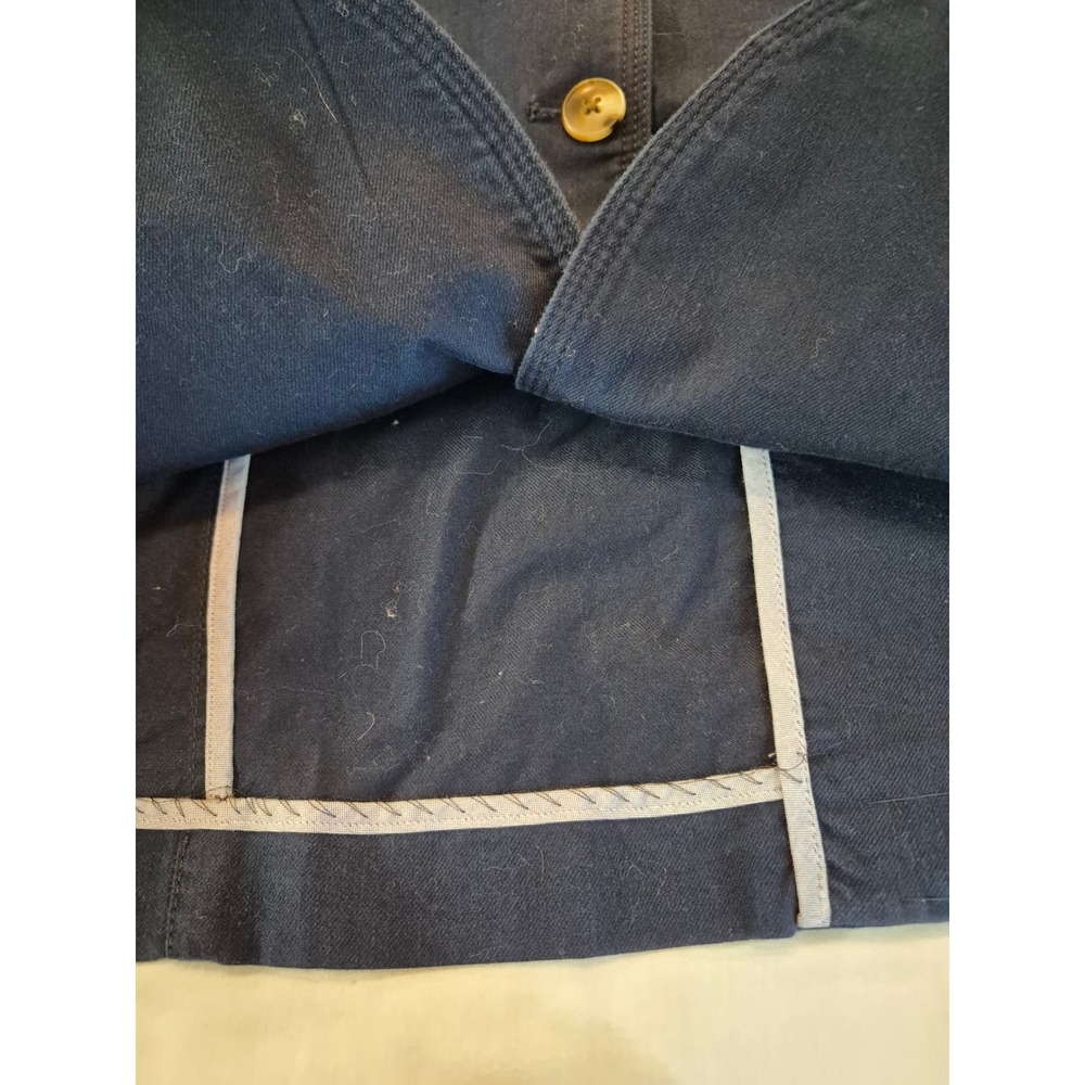 NWT LL Bean Bridgton Blazer Navy Twill Canvas Cotton Stretch 
Large  Nautical - Picture 6 of 10